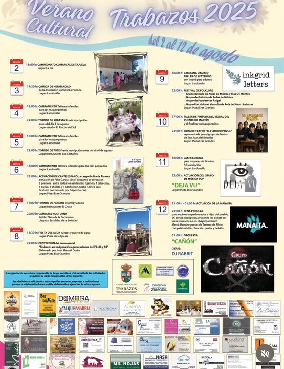 Cartel fiestas Trabazos
