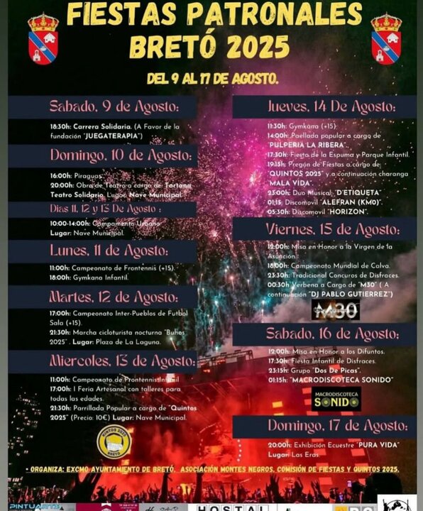 cartel fiestas de Bretó