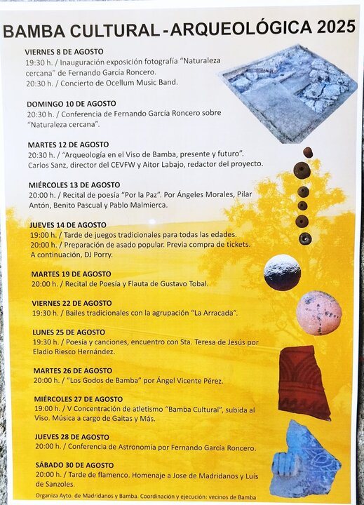 cartel Bamba arqueología