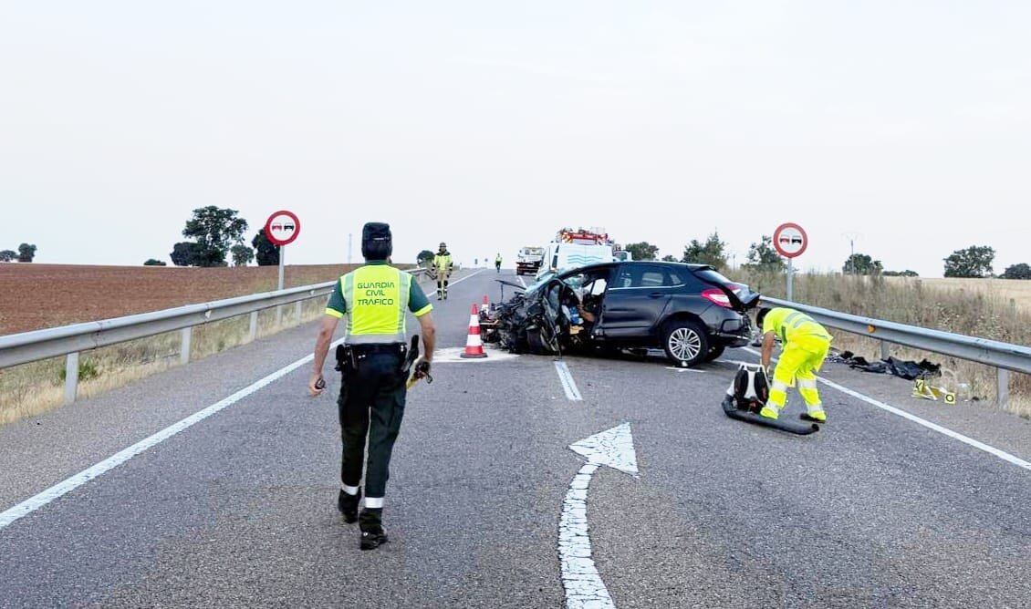 colisión múltiple en la N122 (1)