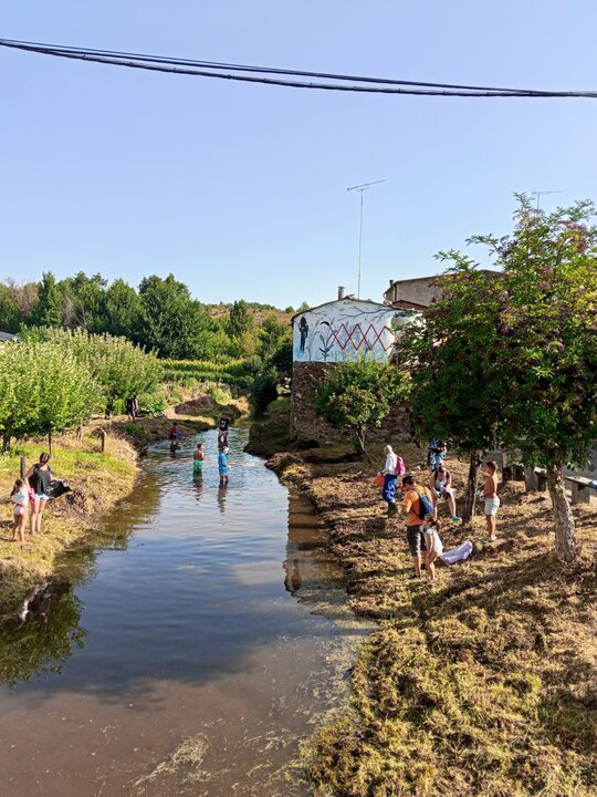 Voluntarios Riofrío de Aliste limpan el rio _2