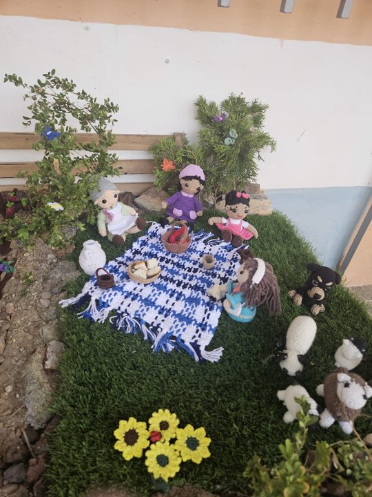 decoración ganchillo en San Marcial. IMAGEN RRSS (2)