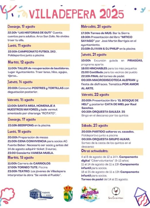Fiestas Villadepera