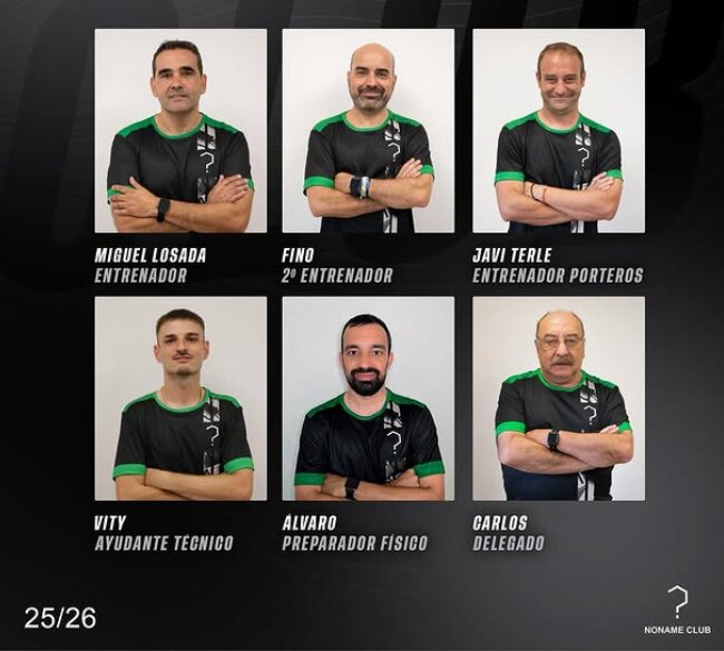 CD Noname, cuerpo técnico