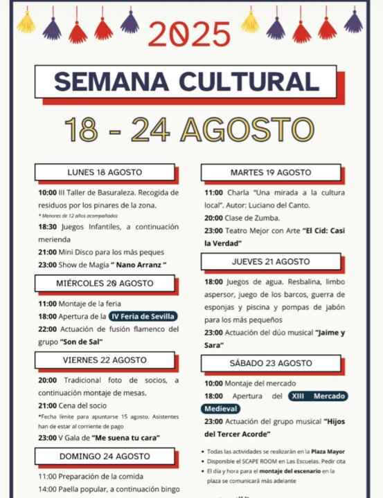 El Maderal celebra su Semana Cultural 2025