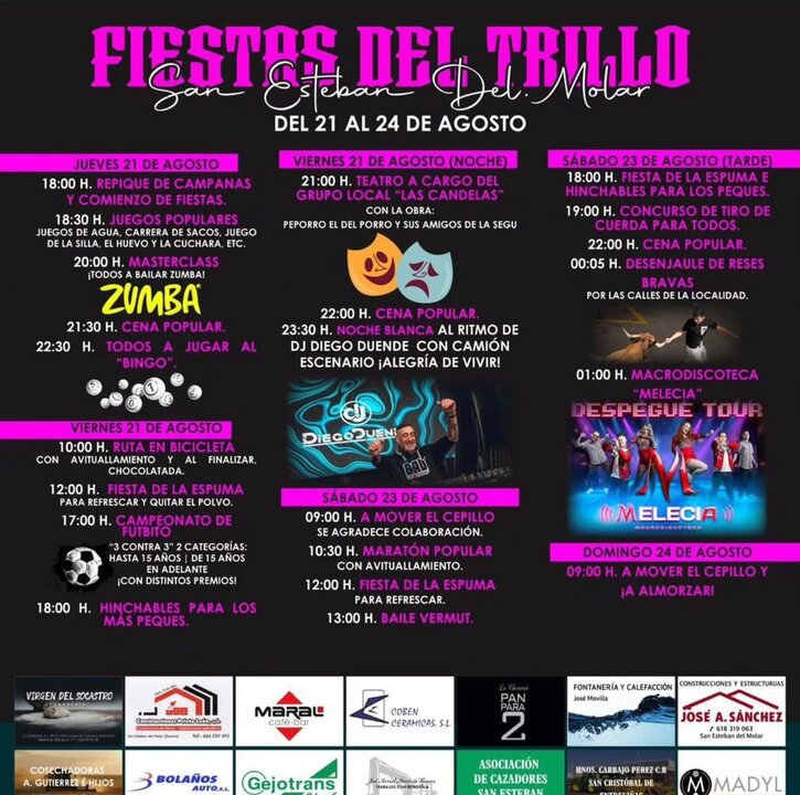 Cartel fiestas de Trillo