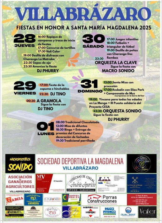 Cartel fiestas Villabrázaro