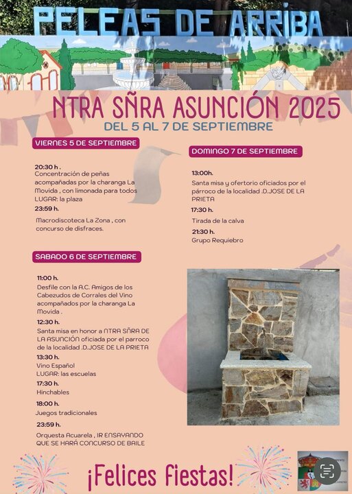 Cartel fiestas Peleas de Arriba