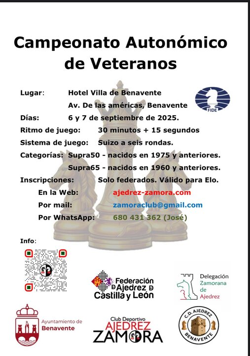 Campeonato de Ajedrez Autonómico de Veteranos