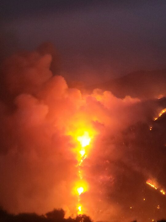 Noche desde brif en San Ciprián