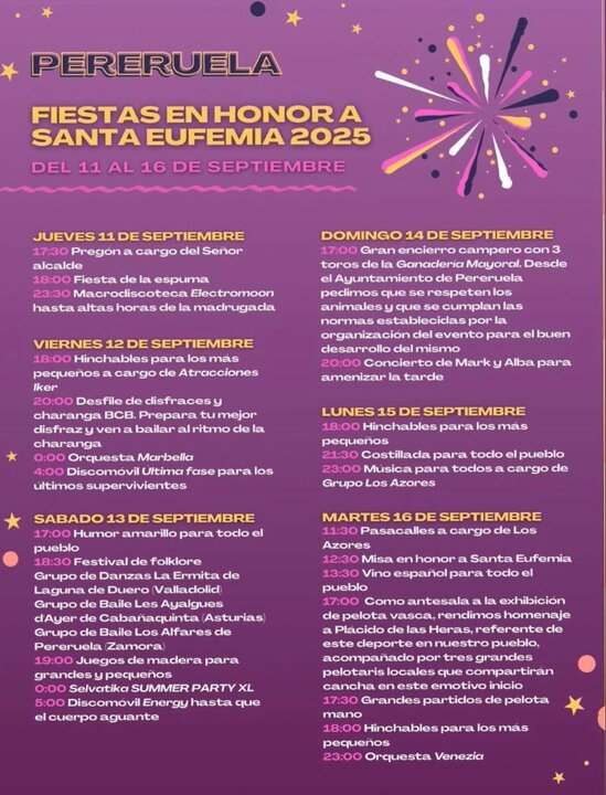 Fiestas Pereruela