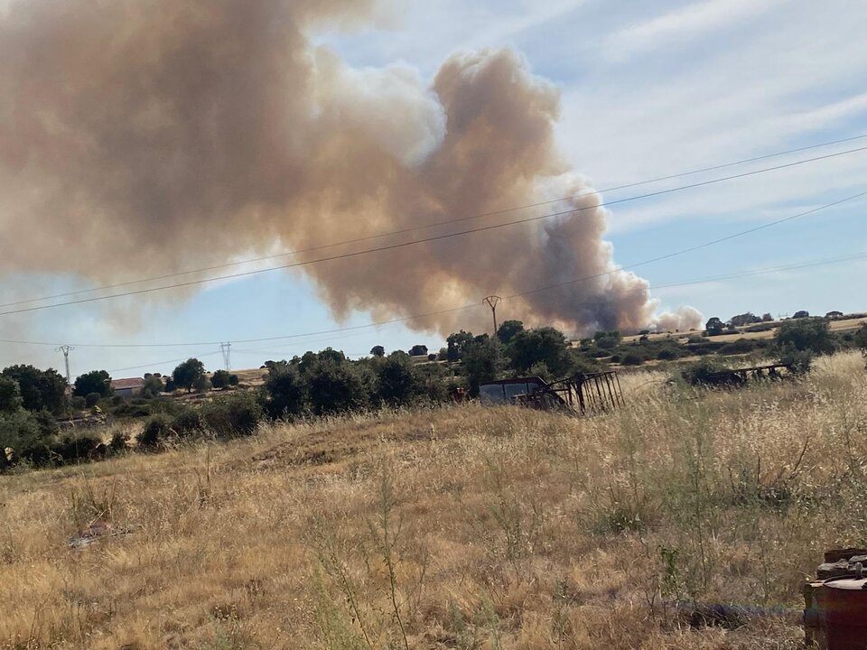 Incendio en Malillos