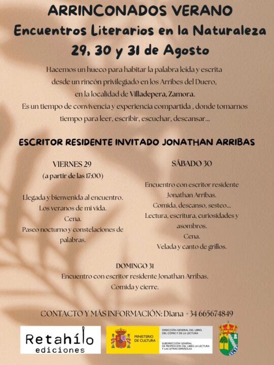 Encuentros literarios en la naturaleza en Villadepera
