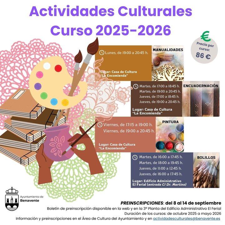 Actividades culturales Benavente