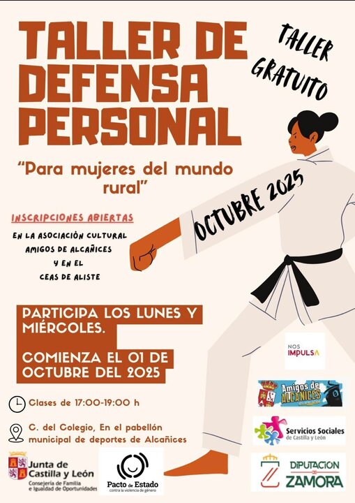 Taller de defensa personal en Alcañices