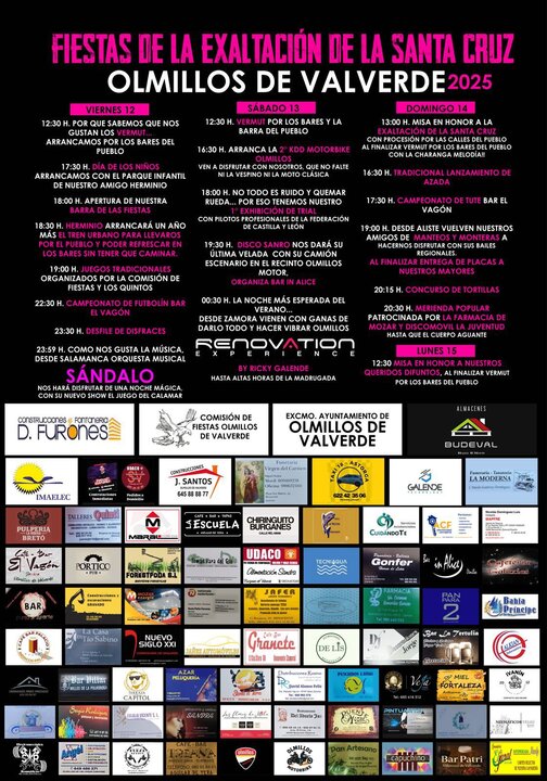 cartel fiestas de Olmillos de Valverde