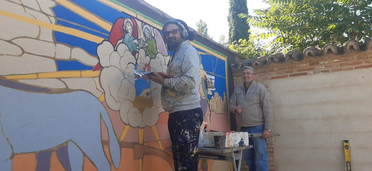 Así se hizo en nuevo mural de Toro en honor a la Virgen del Canto_2