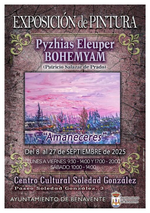 Exposición Amaneceres Cartel Benavente