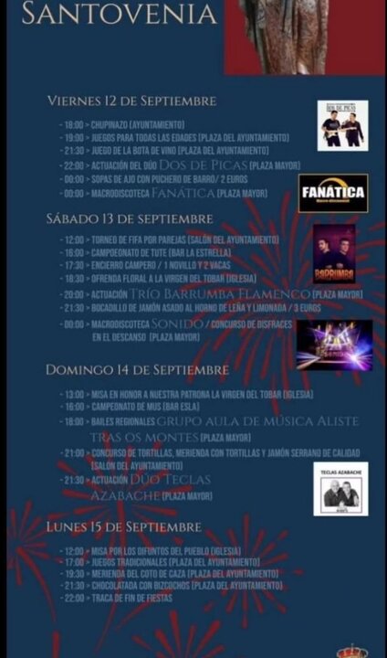 Cartel Fiestas Santovenia del Esla