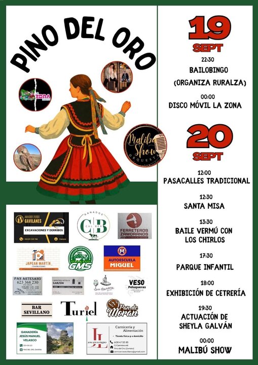 cartel fiestas Pino del Oro