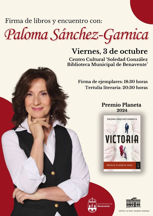 cartel tertulia Paloma Sánchez Garnica