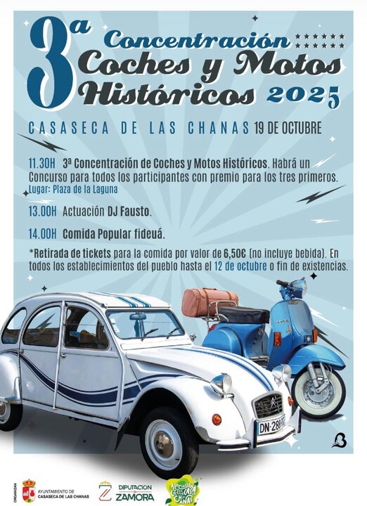 3º Concentración de Coches y Motos históricos Casaseca de las Chanas