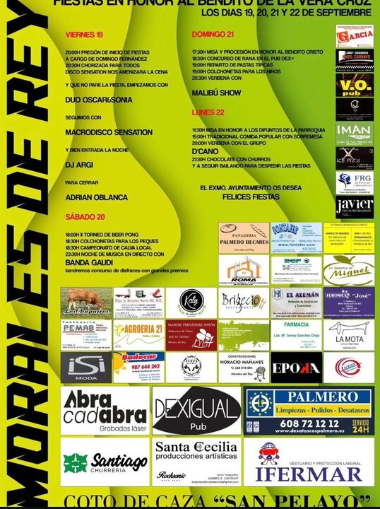 cartel fiestas Morales del Rey