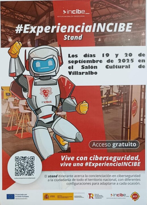 Stand Experiencia INCIBE en Villaralbo-cartel
