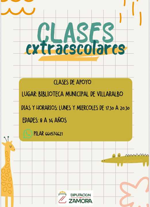 Clases extraescolares en Villaralbo