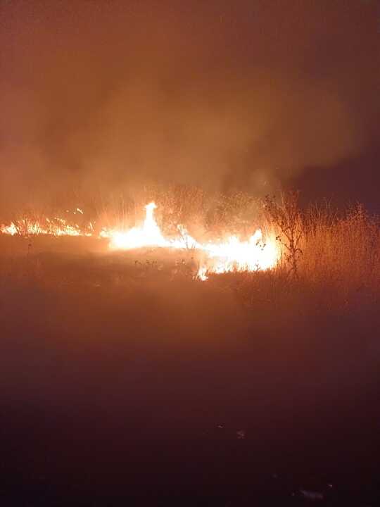 Fuego incendio en Trabazos