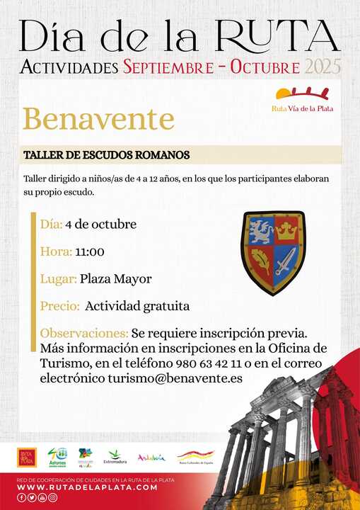 Taller escudos romanos en Benavente
