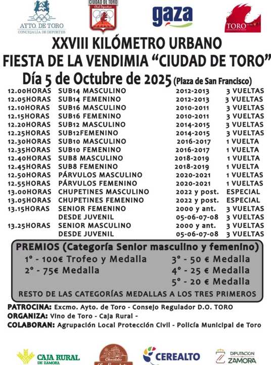 XXVIII Klómetro Urbano de ToroFiesta e la Vendimia