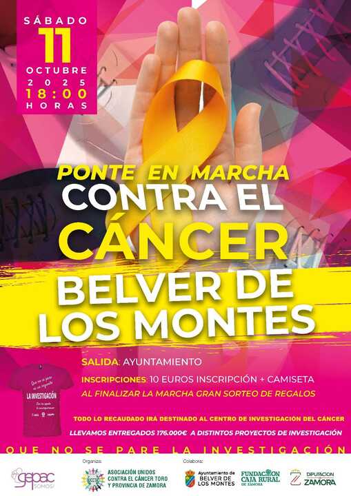 Marcha contra el cáncer Belver de los Montes