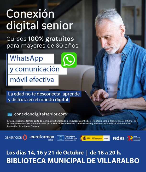 Conexion senior, curso gratuito Villaralbo para mayores de 60 años