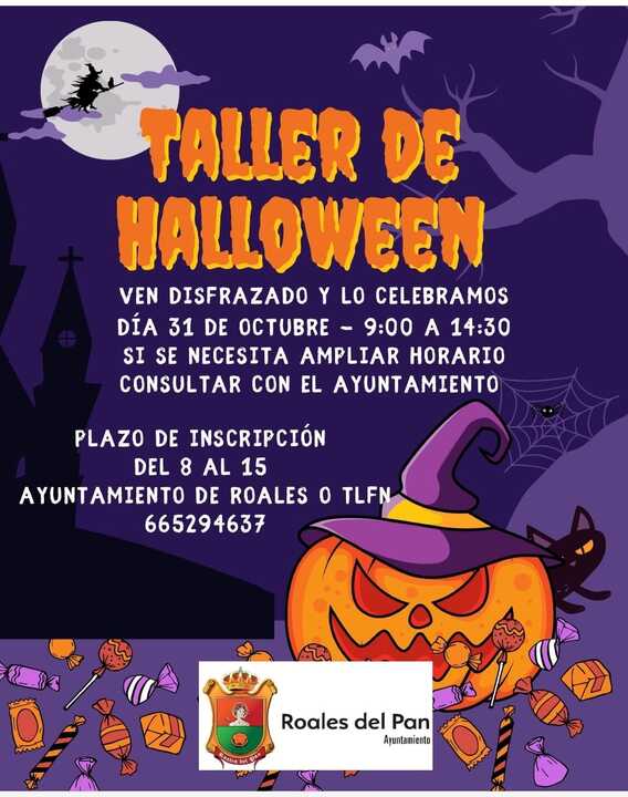 Taller de Halloween en Roales del Pan