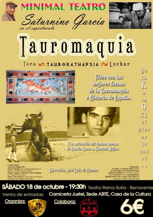 Tauromaquia en el Teatro Reina Sofia de Benavente