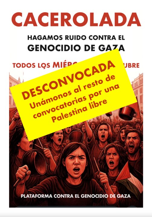 DESCONVOCATORIA CACEROLADA