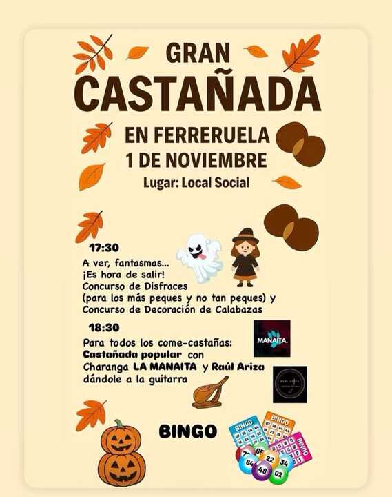 cartel castañada Ferreruela de Tábara