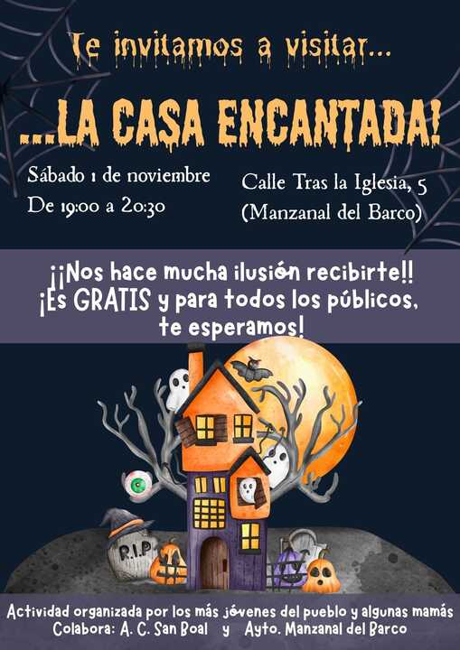 cartel Halloween Manzanal del Barco