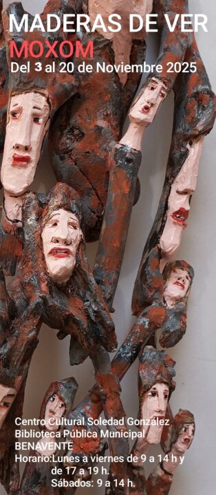 Carteñ Exposición 'Maderas de ver' en Benavente