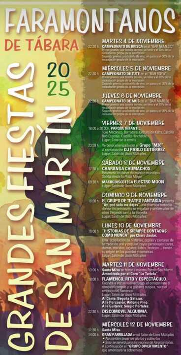 cartel fiestas de Faramontanos de Tábara