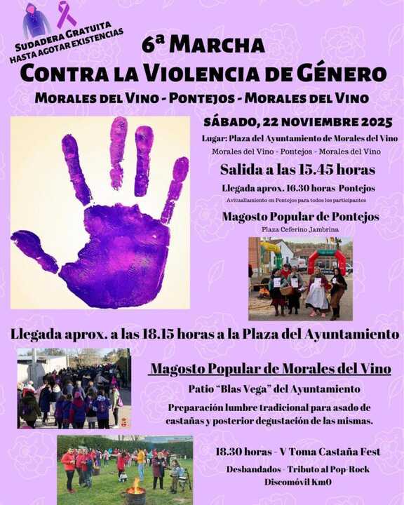 Mrcha contra la violencia de género Morales del Vino-Pontejos