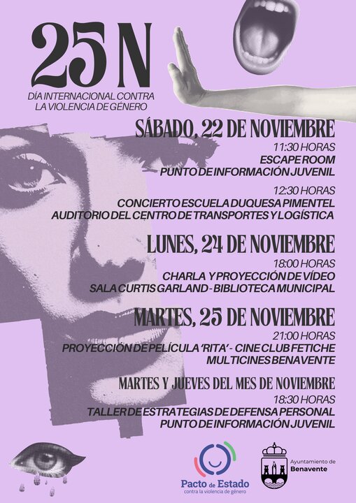 Cartel 25N 2025 Benavente