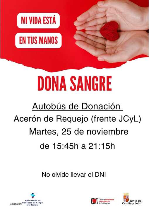 Autobús donación de sangre en Zamora