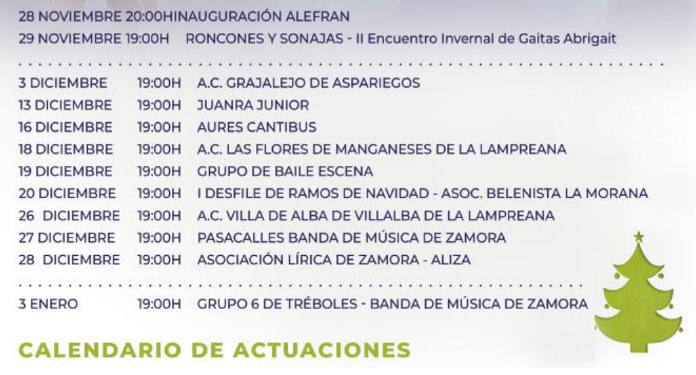 programa plaza de los sueños, Zamora