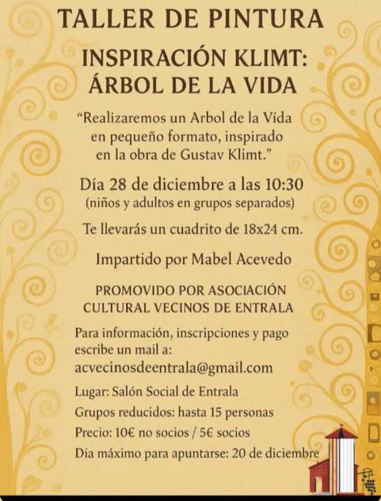 cartel de pintura en Entrala