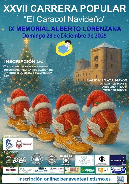 Caracol navideño Benavente cartel
