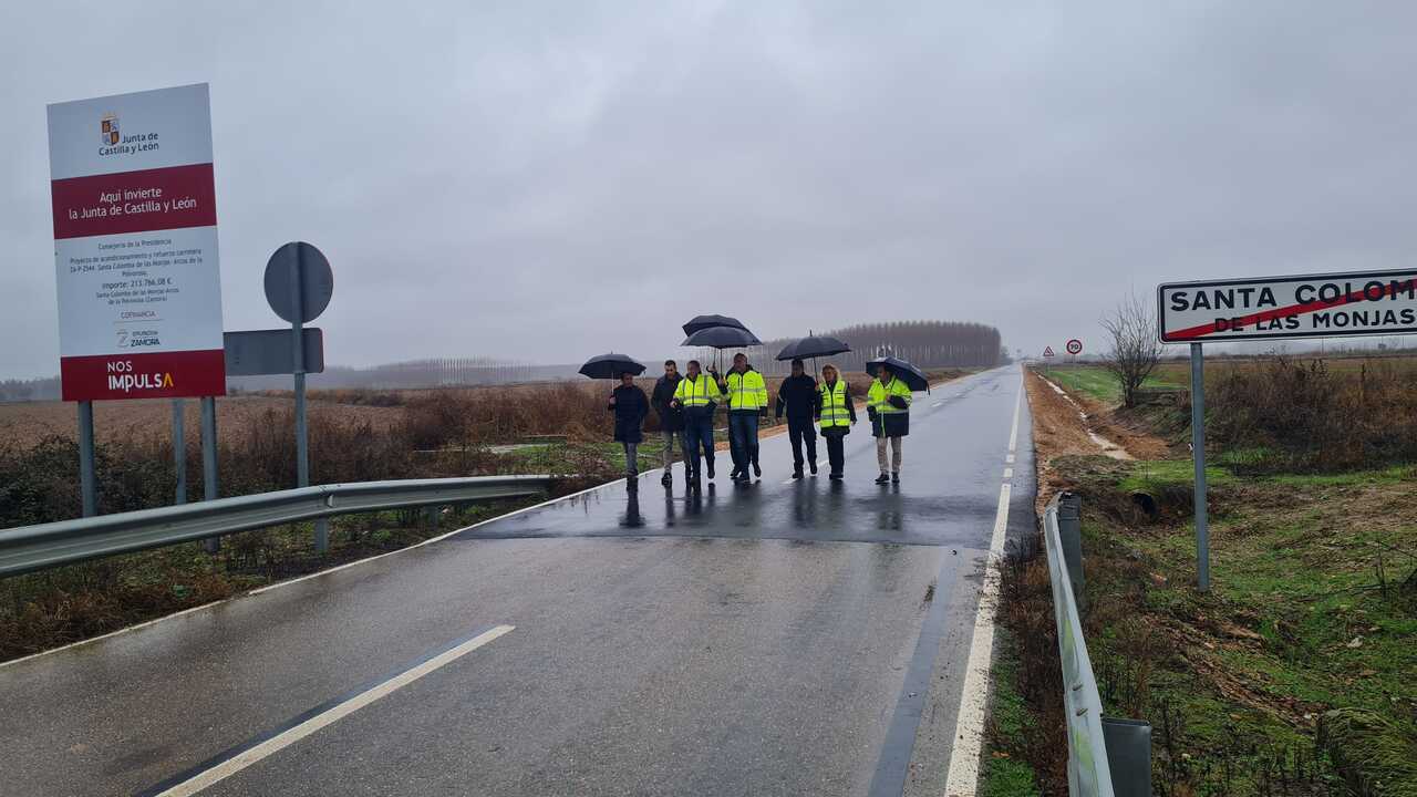 Santa Colomba de las Monjas, carretera