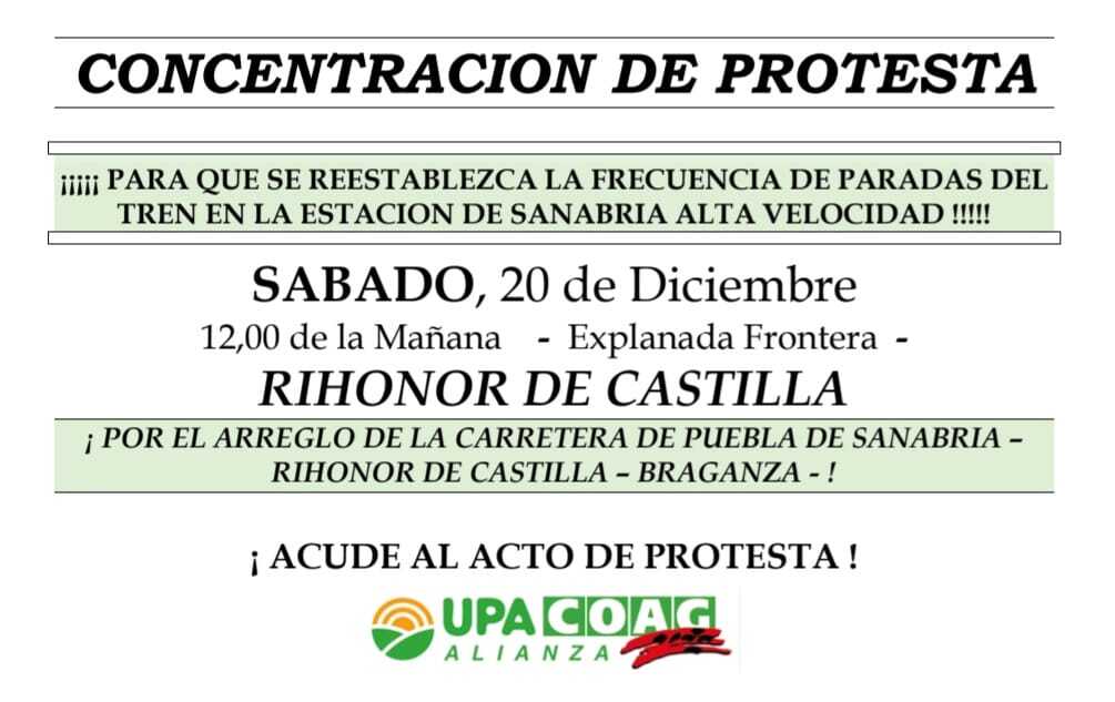 Concentracion UPA-COAG Rihanor de Castilla