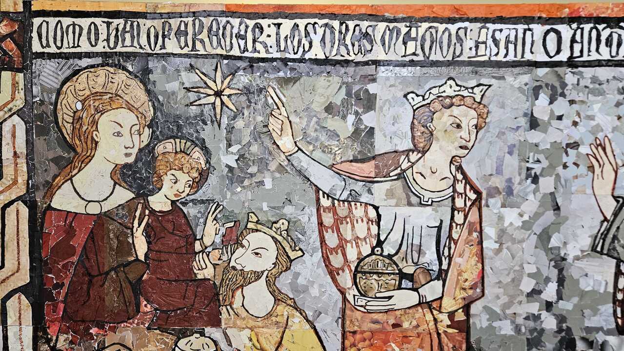 Mural Adoración Reyes Magos IES Pardo tavera _3